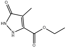 4-甲基-5-羟基吡唑-3-甲酸乙酯 结构式