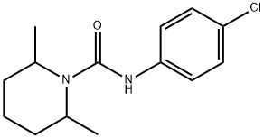 1-(N-(4-CHLOROPHENYL)CARBAMOYL)-2,6-DIMETHYLPIPERIDINE 结构式