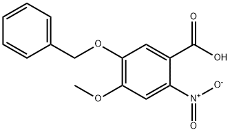 5-(苄氧基)-4-甲氧基-2-硝基苯甲酸 结构式