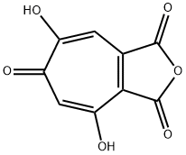 1H-Cyclohepta[c]furan-1,3,6-trione, 4,7-dihydroxy- 结构式