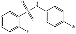 N-(4-bromophenyl)-2-fluorobenzenesulfonamide 结构式