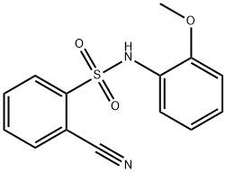 2-cyano-N-(2-methoxyphenyl)benzenesulfonamide 结构式