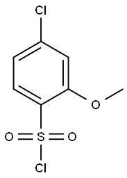 4-氯-2-甲氧基苯-1-磺酰氯 结构式