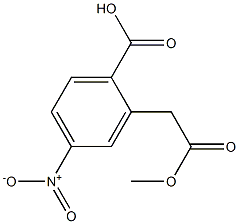 2-(2-甲氧基-2-氧代乙基)-5-硝基苯甲酸 结构式