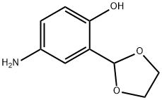 4-Amino-2-(1,3-dioxolan-2-yl)phenol 结构式