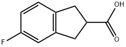 5-氟-2,3-二氢-1H-茚-2-羧酸 结构式