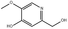 2-(羟甲基)-5-甲氧基吡啶-4-醇 结构式