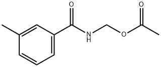 [(3-methylbenzoyl)amino]methyl acetate 结构式
