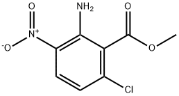 甲基 2-氨基-6-氯-3-硝基苯酸盐 结构式