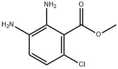 2,3-DIAMINO-6-CHLOROBENZOIC ACID METHYL ESTER 结构式