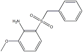 Benzenamine, 2-methoxy-6-[(phenylmethyl)sulfonyl]- 结构式