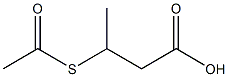 3-(acetylsulfanyl)butanoic acid 结构式