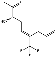 3-羟基-6-三氟甲基-(3S,5E)-5,8-壬二烯-2-酮 结构式