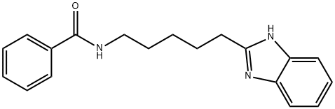 N-[5-(1H-benzimidazol-2-yl)pentyl]benzamide 结构式