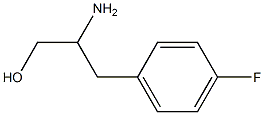 2-amino-3-(4-fluorophenyl)propan-1-ol 结构式