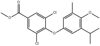 methyl [3,5-dichloro-4-(3-isopropyl-4-methoxy-5-methylphenoxy)]benzoate