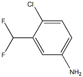 4-氯-3-(二氟甲基)苯胺 结构式