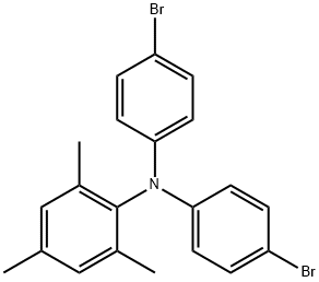 N,N-双(4-溴苯基)-2,4,6-三甲基苯胺 结构式