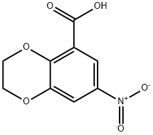 7-硝基-2,3-二氢-1,4-苯并二噁己环-5-羧酸 结构式