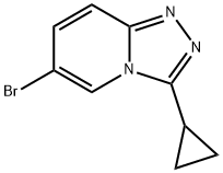 6-溴-3-环丙基-[1,2,4]三唑并[4,3-A]吡啶 结构式