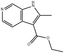ethyl 2-methyl-1H-pyrrolo[2,3-c]pyridine-3-carboxylate 结构式