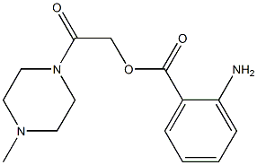 2-(4-methyl-1-piperazinyl)-2-oxoethyl 2-aminobenzoate 结构式