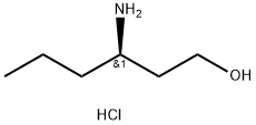 (R)-3-aminohexan-1-ol hydrochloride 结构式