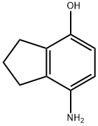 7-Amino-2,3-dihydro-1H-inden-4-ol 结构式