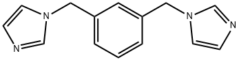 1,3-二(咪唑甲基)苯 结构式