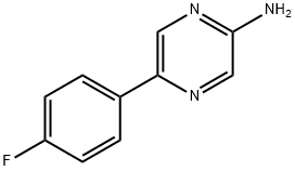 2-Amino-5-(4-fluorophenyl)pyrazine 结构式