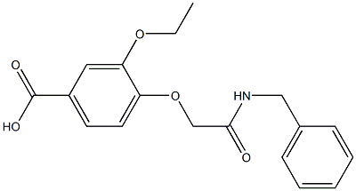 4-[2-(benzylamino)-2-oxoethoxy]-3-ethoxybenzoic acid 结构式