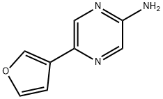 2-Amino-5-(3-furyl)pyrazine 结构式