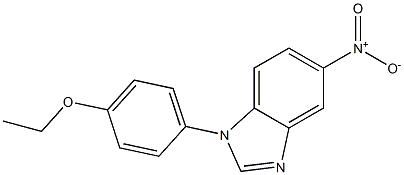 1-(4-ethoxyphenyl)-5-nitro-1H-benzimidazole 结构式