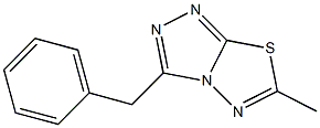 3-benzyl-6-methyl[1,2,4]triazolo[3,4-b][1,3,4]thiadiazole 结构式