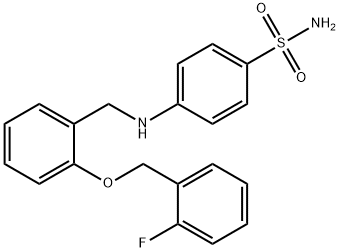 4-({2-[(2-fluorobenzyl)oxy]benzyl}amino)benzenesulfonamide 结构式