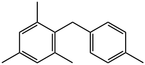 Benzene, 1,3,5-trimethyl-2-[(4-methylphenyl)methyl]- 结构式