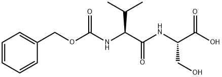 ((苄氧基)羰基)-L-缬氨酰-L-丝氨酸 结构式