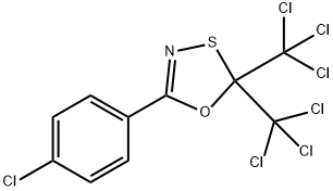 2,2-bis(trichloromethyl)-5-(p-chlorophenyl)-1,3,4-oxathiazole 结构式
