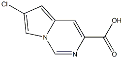 6-氯吡咯并[1,2-C]嘧啶-3-羧酸 结构式