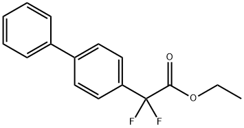 2-(4-联苯基)-2,2-二氟乙酸乙酯 结构式