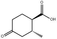 (1R,2R)-2-甲基-4-氧代环己烷-1-甲酸 结构式