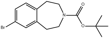 TERT-BUTYL 7-BROMO-2,3,4,5-TETRAHYDRO-1H-3-BENZAZEPINE-3-CARBOXYLATE 结构式