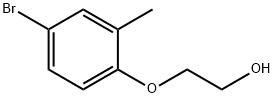 2-(4-Bromo-2-methylphenoxy)-ethanol 结构式