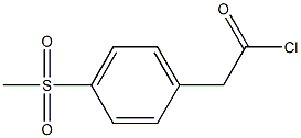 Benzeneacetyl chloride, 4-(methylsulfonyl)- 结构式
