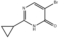 5-溴-2-环丙基嘧啶-4-醇 结构式