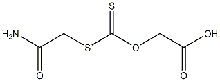 Aceticacid,[[(2-amino-2-oxoethyl)thio]thioxomethoxy]- 结构式