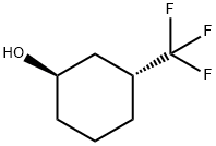 TRANS-(1R,3R)-3-(三氟甲基)环己醇 结构式