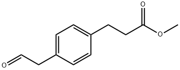 methyl 3-[4-(2-oxoethyl)phenyl]propanoate 结构式