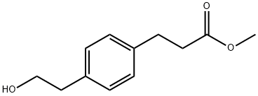 BENZENEPROPANOIC ACID, 4-(2-HYDROXYETHYL)-, METHYL ESTER 结构式