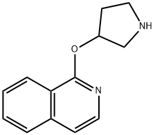 1-(3-pyrrolidinyloxy)Isoquinoline 结构式